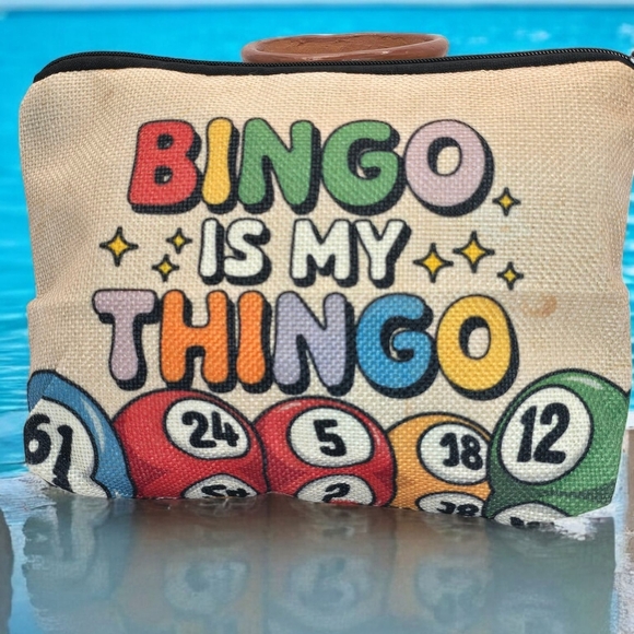 unbranded Handbags - Bingo Themed Canvas Pouch